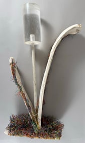 Mixed Media Sculpture Art 'Flower' by Sydney K. Hamburger