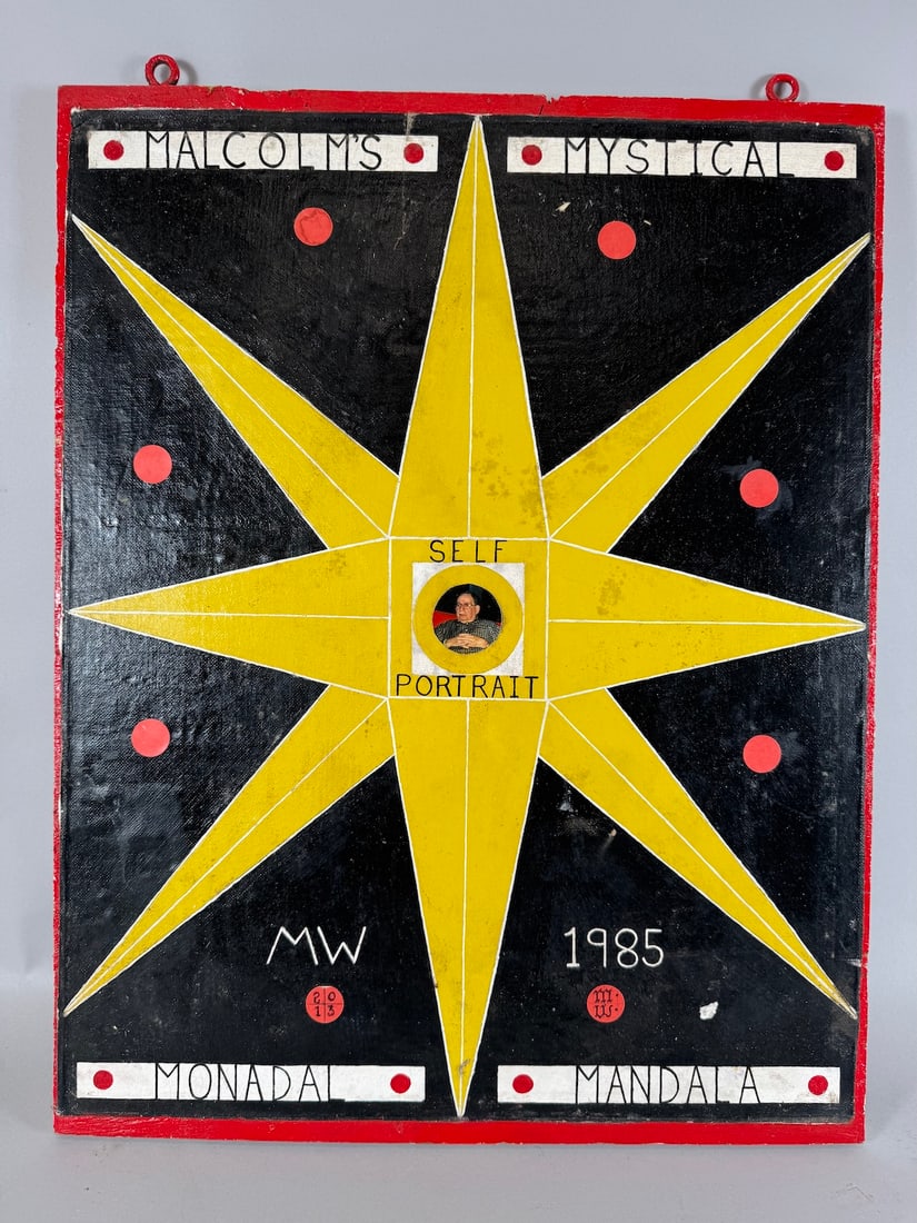 Malcolm's Mystical Self-Portrait' Abstract Mixed Media by Malcolm Weiss (1 of 7)