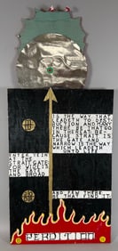 Perdition' Mixed Media Art on Ply Wood by Malcolm Weiss 2013