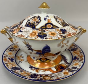 Dynasty Porcelain Soup Tureen and Tray