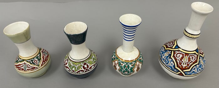 Lot of 4 - Middle Eastern  Ceramic Vases
