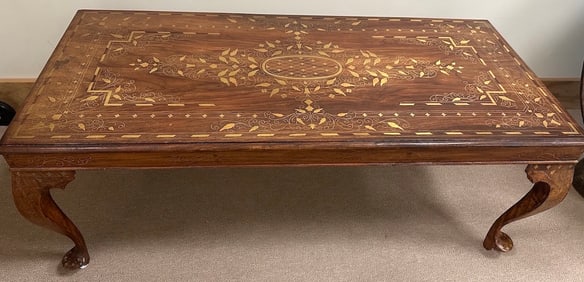 Louis XV - Style Inlaid Coffee Table