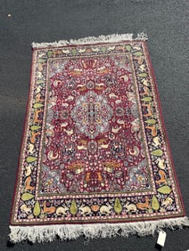 Hand-Knotted Persian Tabriz Rug