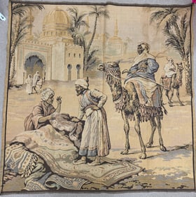Arabian Market Scenery Tapestry.