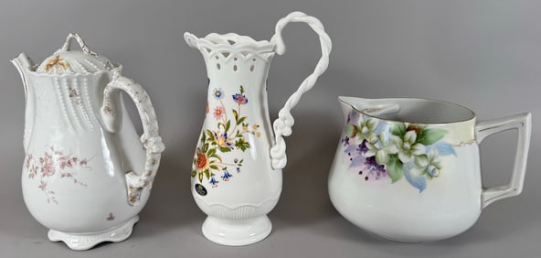 Lot of 3 - Vintage Tea Pot and Jugs Aynsley Nippon Japan
