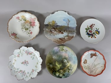 Lot of 6 - Vintage European Made Plates Germany France