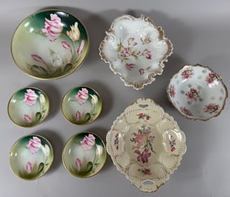 Lot of 8 - Vintage Serving & Berry Bowls Germany