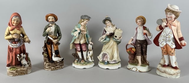 Lot of 6 - Vintage Figurines