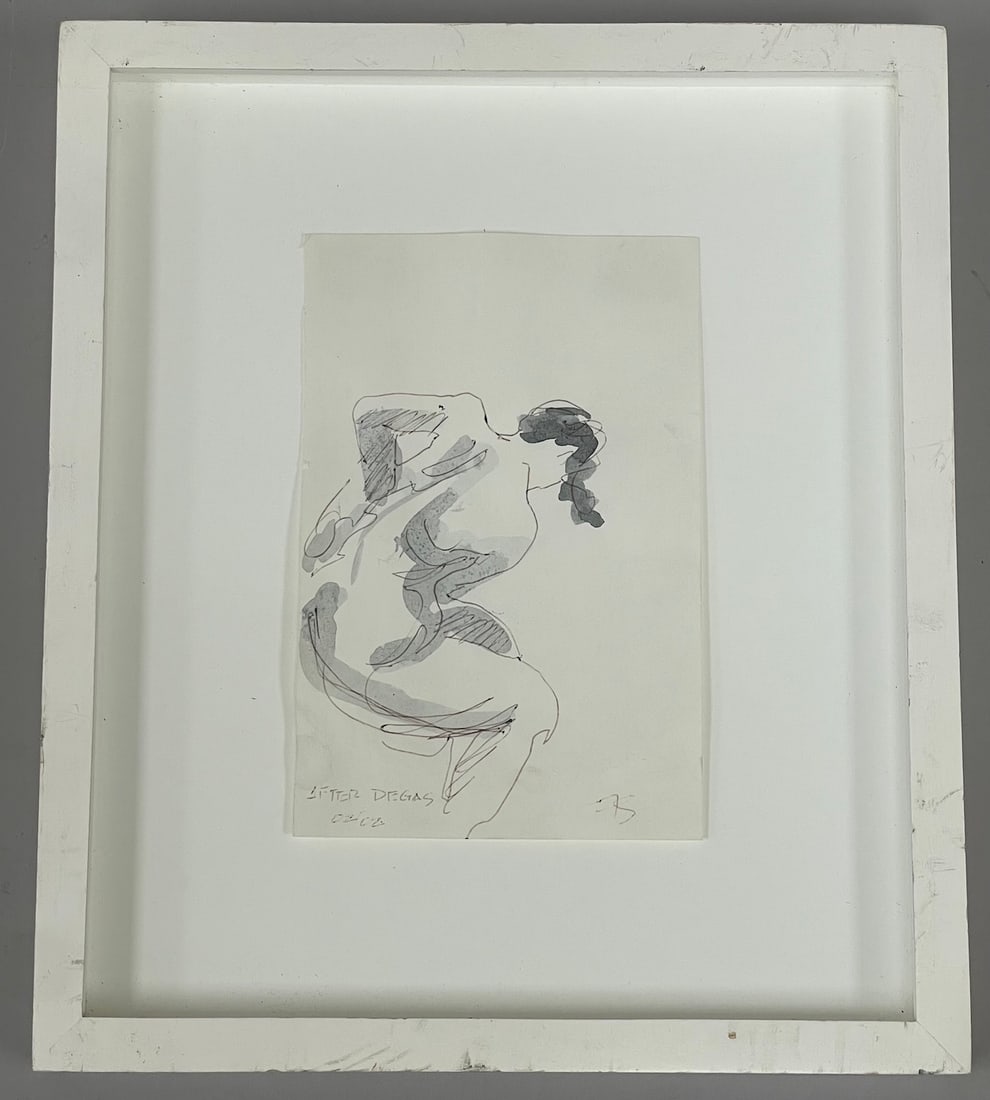 Frank Stout "After Degas" Portrait Sketch (1 of 9)