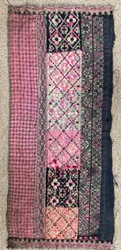 Vintage Embroidered Hand-Stitched Textile