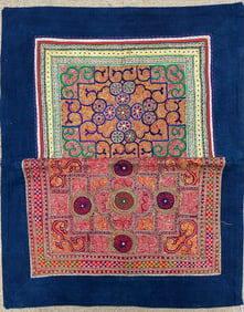 Vintage Embroidered Hand-Stitched Baby Carrier