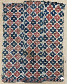 Vintage Handwoven Chinese Blanket