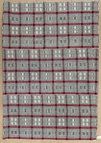 Vintage Philippines Woven Binakael Textile