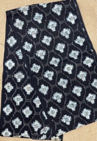 Japanese Indigo Cotton Ikat Fabric