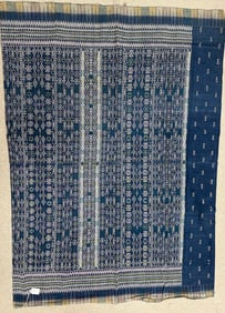Traditional Indonesian Silk-Cotton Woven Skirt