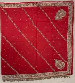 Vintage Hand Beaded Dupatta Scarf
