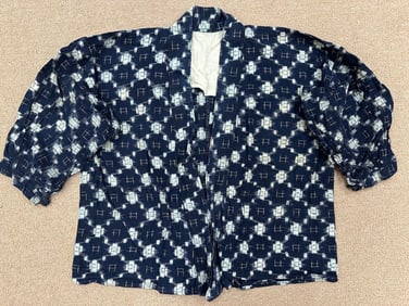 Japanese Indigo Cotton Kimono