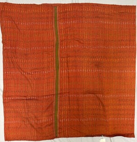 Traditional Silk Sari Tube Skirt From Cambodia Thailand