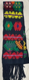 Mayan Handwoven Scarf With Fridge