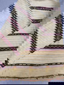 Berber Moroccan Tribal Flat-Weave Textile