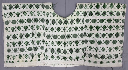 Mayan Huipil Handwoven Embroidered Blouse