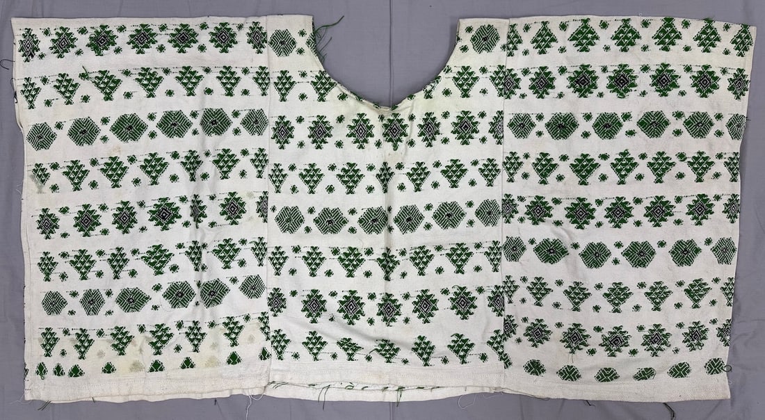 Mayan Huipil Handwoven Embroidered Blouse (1 of 8)