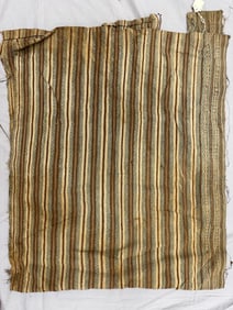 Vintage Striped Handwoven Textile