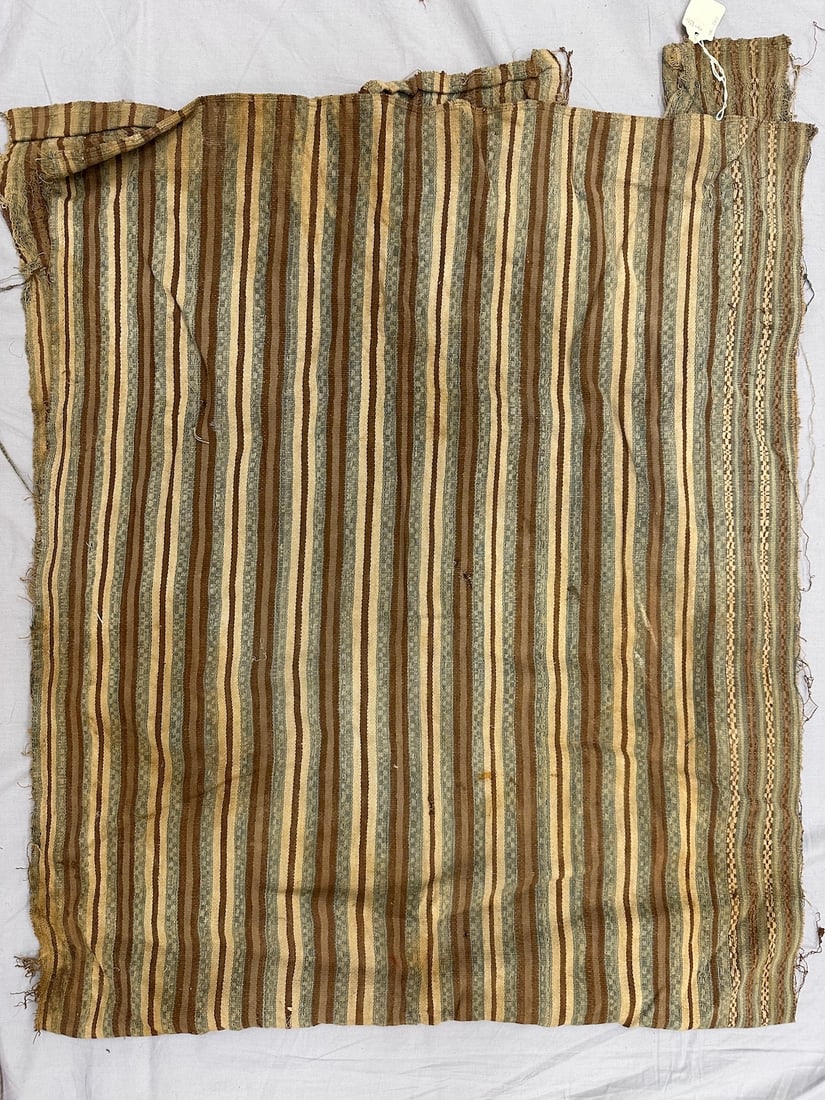 Vintage Striped Handwoven Textile (1 of 7)