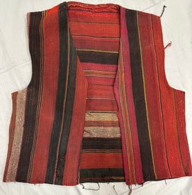 Vintage Wool Traditional Garment Vest From South America