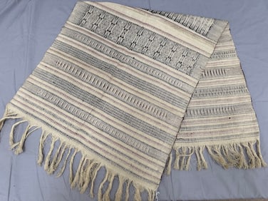 Handwoven Possibly Acadian Textile With Natural Fibers