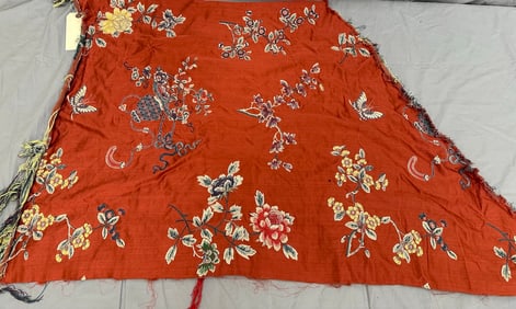 Pure Silk Plain Jacquard Woven Possibly Sala Caserta