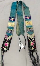 Silk Embroidered Chinese Dress Hanging