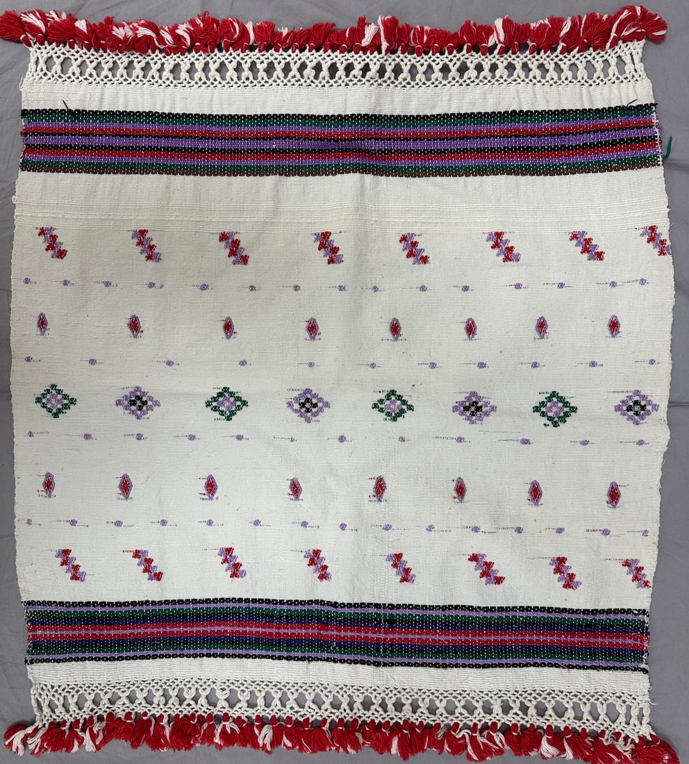 Handwoven Embroidered Moroccan Flat-weave Textile (1 of 7)