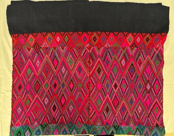 Traditional Handwoven Tube Skirt Central America
