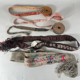 Lot of 5 - Vintage Belts/Trims/Ribbons