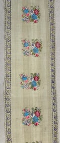 Vintage Turkish Needlepoint Wool Long Kilim Runner Rug