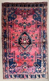 Vintage Persian Handwoven Tribal Rug
