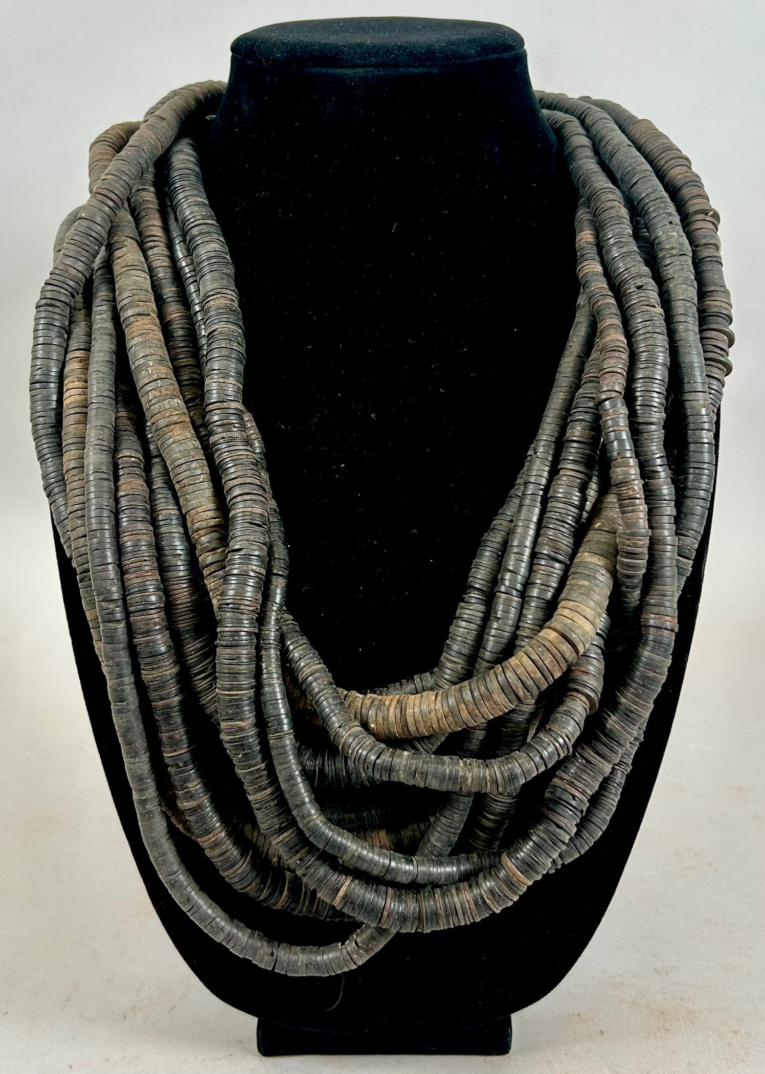 Coconut Shell 10-Strand Necklace (1 of 2)
