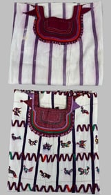Lot of 2 - Vintage Handmade Woman's Huipiles Guatemala, Ex Museum