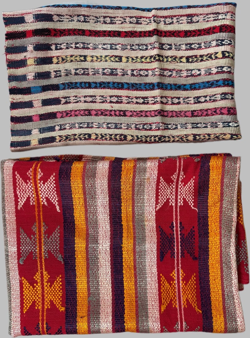 Lot of 2- Vintage Textiles Possibly from Central America, Ex Museum (1 of 14)