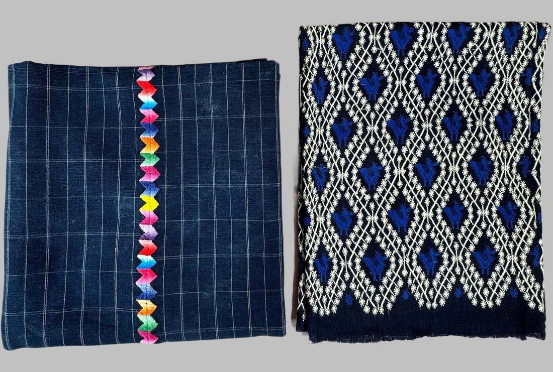 Lot of 2- Vintage Women Corte/Mayan Tube Skirt Guatemala & Hand-Embroidered Textile, Ex Museum (1 of 13)