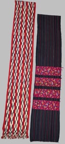 Lot of 2 - Vintage Guatemalan Woven Sash/Faja, Ex Museum
