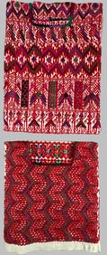 Lot of 2 - Vintage Huipils Central America, Ex Museum