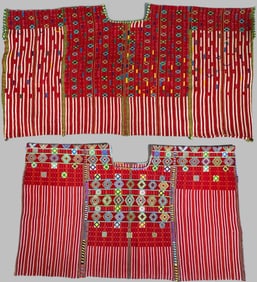 Lot of 2 - Vintage Huipils Guatemala, Ex Museum