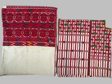 Lot of 2 - Vintage Huipils Colotenango Guatemala, Ex Museum