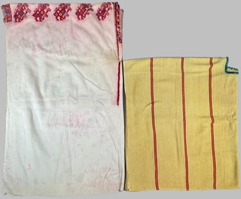 Lot of 2 - Vintage Huipils Guatemala, Ex Museum