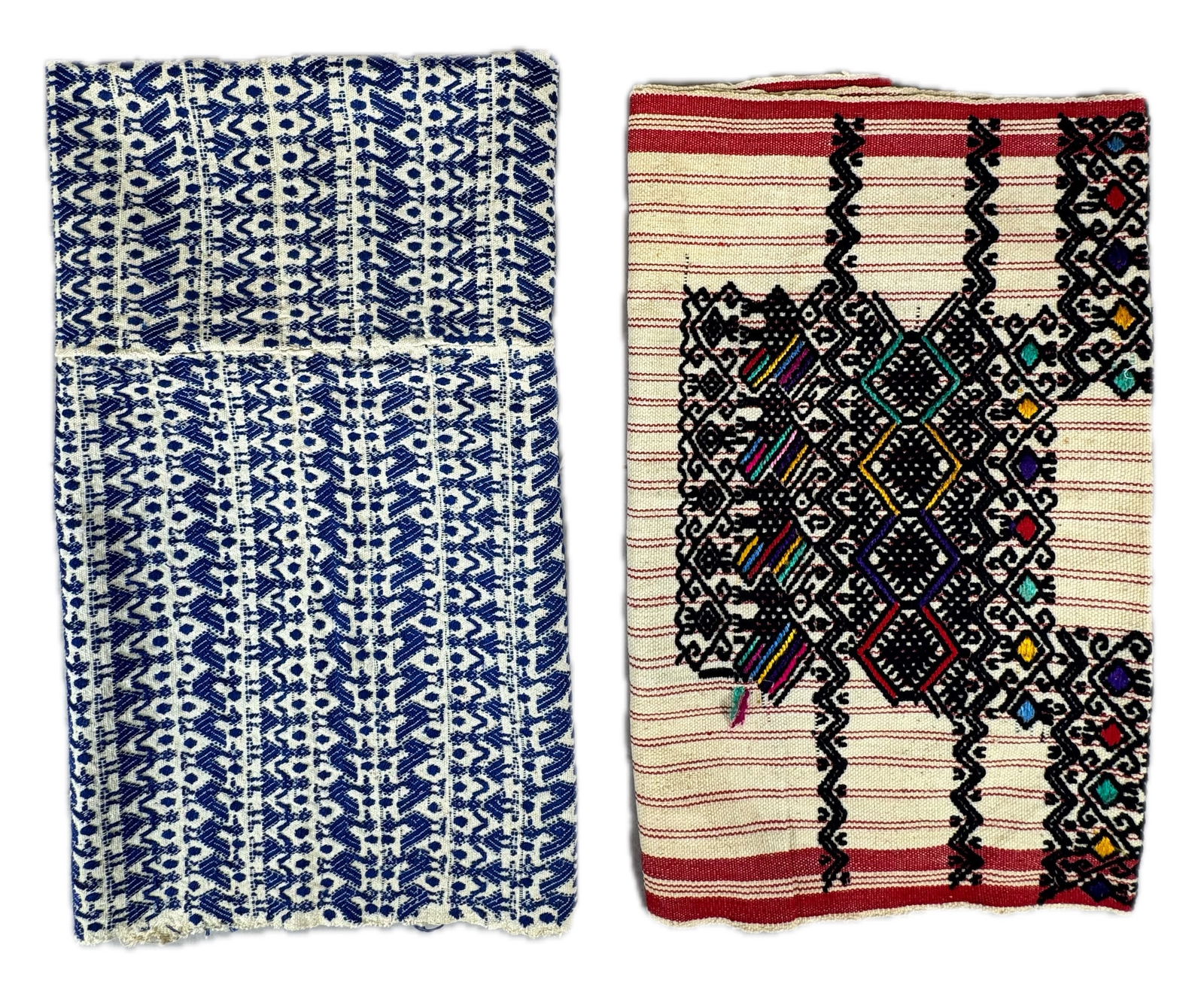 Lot of 4 - Vintage Embroidered Tzute & Guatemalan Textile, Ex Museum (1 of 12)