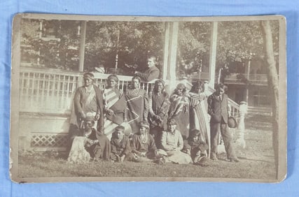 A Real Photo Postcard (RPPC) of A Group of Native Americans
