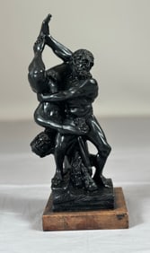 Vintage Hercules and Antaeus Sculpture