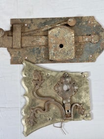 Lot of 2-Baroque Design Vintage Door Locks